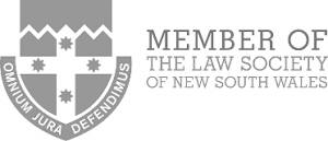 Member of The Law Society of New South Wales